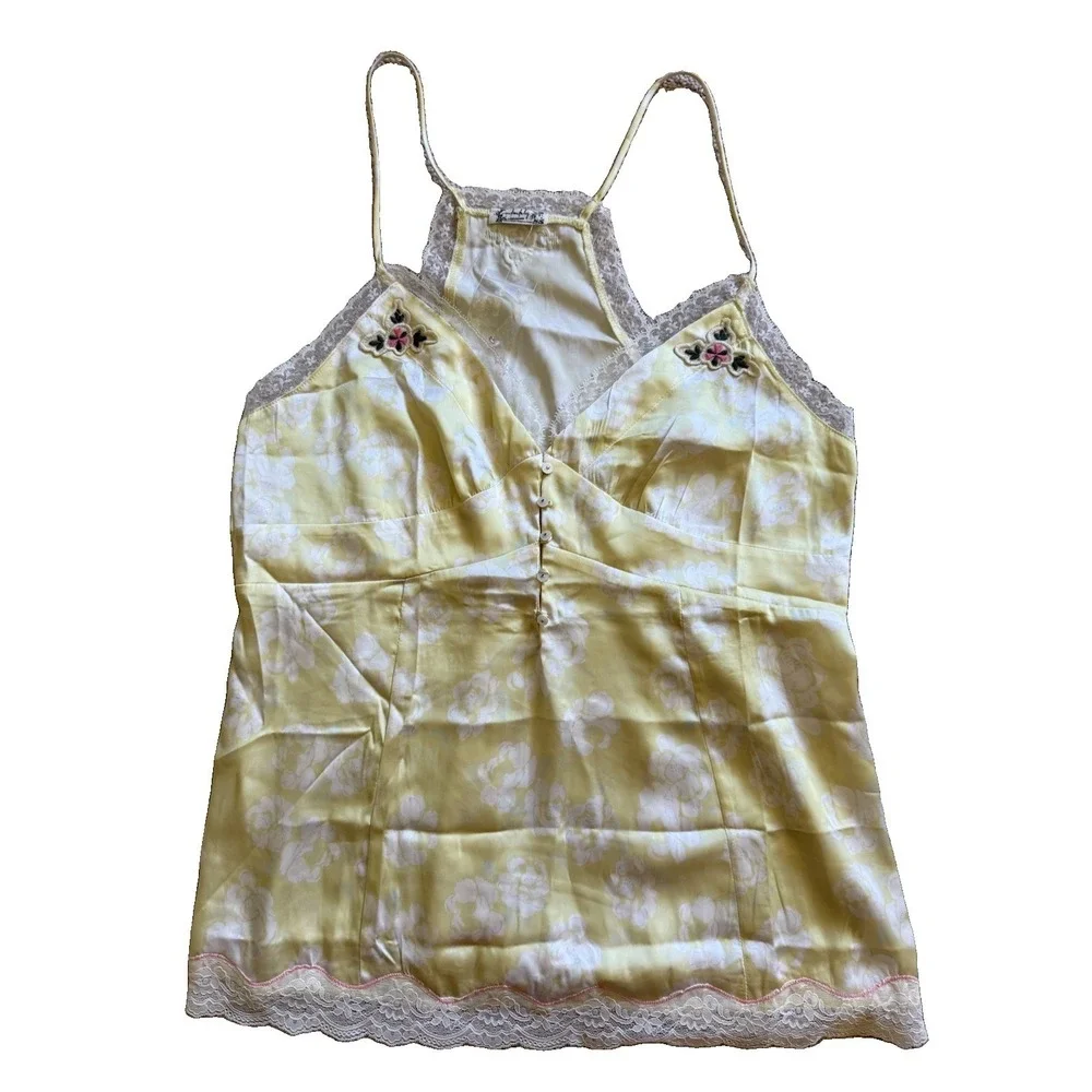 Free People Intimately Night  Special Cami Lemon Custard Combo Women's Sz Medium